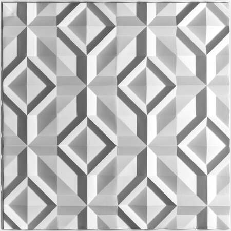 CEILUME Doric 2ft x 2ft White Ceiling Tile V1-DORIC-22WTO
